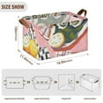 Painting Of Salad Foldable Storage Large Fabric Storage Baskets