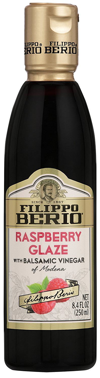 Filippo Berio Raspberry Glaze with Balsamic Vinegar, 8.4 Ounce