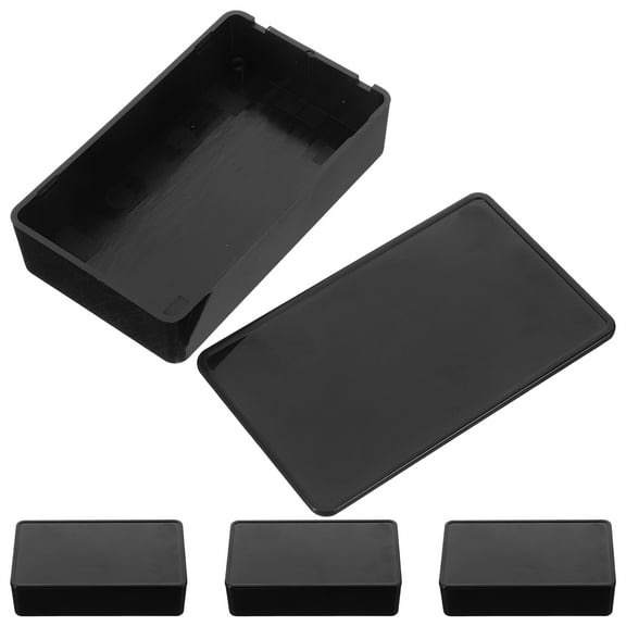 OUNONA 4pcs Project Box Small Plastic Case Junction Box Electrical Box Plastic Electrical Box