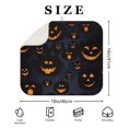 thumbnail image 4 of Halloween Glowing Pumpkins Pattern Dish Drying Mat for Kitchen 1 Pack, Ultra Absorbent Microfiber Dishes Drainer Mats,16x18in(41x46cm), 4 of 6