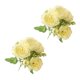thumbnail image 2 of Naiovety Ramo de simulación para el hogar de tela de 2 uds con alta y durabilidad, decoración de flores artificiales, blanco seguro Decoración champán, 2 of 6