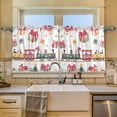 thumbnail image 2 of Yayeee Kitchen Curtains Tier Set of 2 Light Filtering 57"x24" Over Sink Window Panels, Christmas Penguin, 2 of 7