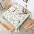thumbnail image 2 of White Sun Moon Cloud Star Pattern Square Tablecloth,Waterproof Square Table Cover,Wipeable Spillproof Washable Table Cover for Home Kitchen Party Decor 52"x52"(132x132cm), 2 of 6