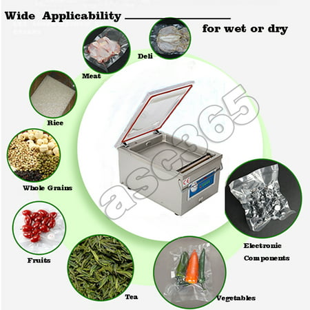 110V 370W Desktop Commerci Automatic Vacuum Sealer Food Table Type Vacuum Sealing (Best Sealer For Table Top)