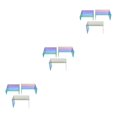 thumbnail image 5 of relayinert Multicolored Acrylic Display Stand for Buffets Jewelry and Retail Add of Color to Display Riser Shelf Rainbow Color 3 pcs/set 3Set, 5 of 5
