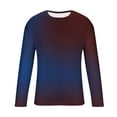 thumbnail image 3 of ZUKMRJPC Men's Crewneck Sweatshirt Gradient Color Casual Long Sleeved Sweatshirts Fall Fashion Soft Comfortable Cotton Pullover Shirts, 3 of 4