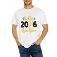 thumbnail image 4 of 2026 Happy New Year T-Shirt White 2026 T-Shirt, Festive Party Tee For New Year Celebration, Casual Holiday Top For Women And Men S, 4 of 5