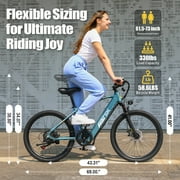 Electric Bike 2625Mph Speed & 400W Motor Peak 748W Motor,40 Miles Range 36V10Ah Removable Battery,21-Speed & Dual Suspension, Adult Teen Ebike Electric Mountain Bike