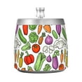 thumbnail image 7 of Yayeee Ashtray with Lid for Cigarette Smokeless Stainless Steel Home Ash Holder, Vegetables Pattern, 7 of 7
