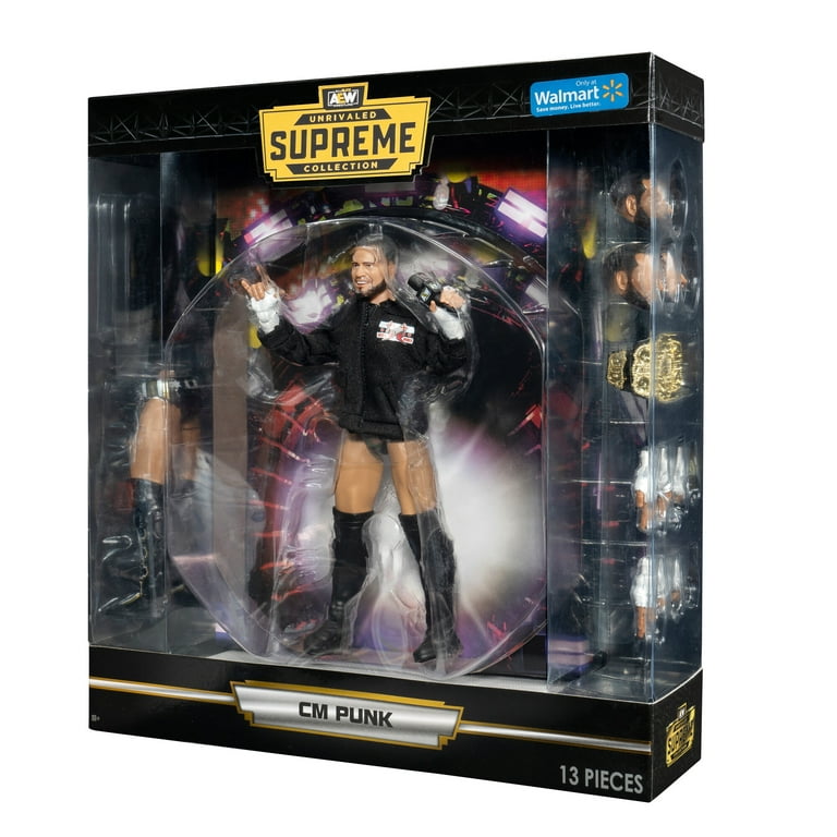 AEW Unrivaled Supreme Collection cm Punk Articulated Figure Walmart Exclusive