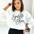 thumbnail image 2 of Women's Inspirational Sweatshirt - Sparkle and Shine (M, LightPink), 2 of 7
