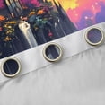 thumbnail image 4 of Homewish Princess Castle Blackout Curtains Set of 2 (52x84 Each) for Girls, Rainbow Moon Stars Curtain, Colorful Flower Decor, 4 of 5