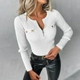 thumbnail image 2 of GigrtiJin Sweaters for Women Crewneck Long Sleeve Solid Color Knit Sweater Half Zipper Casual Pullover Sweaters Tops, 2 of 7