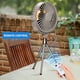thumbnail image 5 of Ventilador de exterior de sobremesa con soporte para trípode | Ventilador de enfriamiento giratorio multifuncional de 360° | Mando a distancia | Batería recargable de 2000 mAh | Luz de camping, 5 of 7