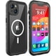 thumbnail image 1 of wonima11 Design for iPhone 14 Waterproof Case, Full Body Shockproof Dust Proof Phone Case Cover with Screen Protector - Black, 1 of 1
