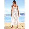 thumbnail image 3 of LASCANA Women's Smocked V-Neck Maxi Dress Smocking, 3 of 6