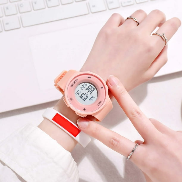 Reloj digital LED para hombre, con fecha, deportivo, para exteriores, electrónico, reloj general.