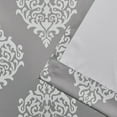 thumbnail image 3 of Exclusive Home Medallion Room Darkening Blackout Grommet Top Curtain Panel Pair, 52"x108", Silver, 3 of 6