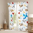 thumbnail image 3 of Homewish Colorful Airplane Black Out Curtains,Cartoon Aircraft Curtains Pack of 2 (42x63 Each),Blue White Red Brown Bedroom Curtains For Kids,Microfiber Bedroom Decor, 3 of 6