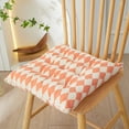 thumbnail image 1 of Striped Diamond Plush Geometric Cushion Student Seat Cushion Home Reclining Chair Restaurant Chair Strapable Bottom Cushion Deals Of The Day Clearance, 1 of 9