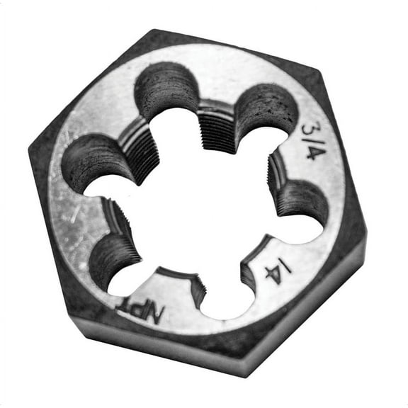 Century Drill & Tool 98305 Carbon Steel Pipe Die, 3/4-14NPT