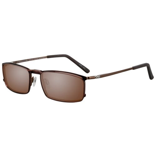 EasyClip Mens Prescription Glasses, EC303 Brown