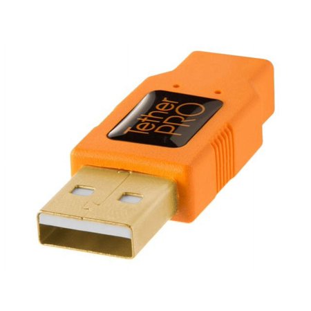 UPC: 0858977002950 | Tether Tools TetherPro USB 2.0 to Mini-B 5-Pin (15-Feet/Orange)