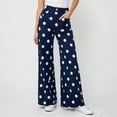 thumbnail image 2 of SJLDQY Wide Leg Jeans for Women High Waisted Trendy Denim Pants Polka Dot Stretchy Casual Denim Jeans with Pockets, 2 of 7