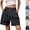 Dark Gray, variant on Womens Swim Trunks Quick Dry Swim Shorts with Mesh Lining Swimwear Bathing Suits with Zipper Pocket Black L