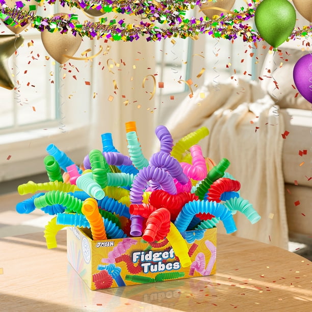 SYNCFUN 36-Pack Stretchy Pop Tubes, Connectable & Extendable