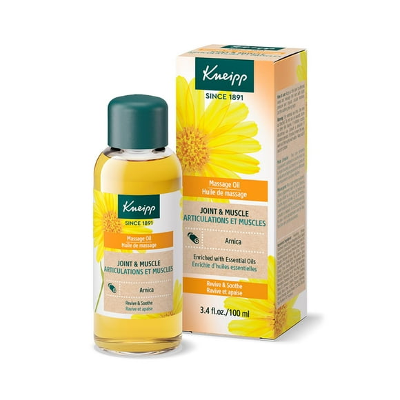 Aceite de masaje Kneipp Arnica para articulaciones y músculos, 100 ml, vegano