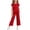 Red-A, variant on FRSASU Girls Summer 2 Piece Outfit Set Short Sleeve Henley Top and Drawstring Wide Leg Pants Solid Color Loungewear Red-A