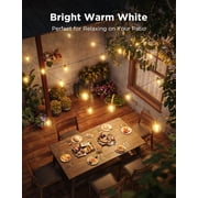 Govee Clear Bulb Outdoor String Lights, 96ft RGBWIC Dimmable Patio & Backyard Lights with 30 LED Bulbs