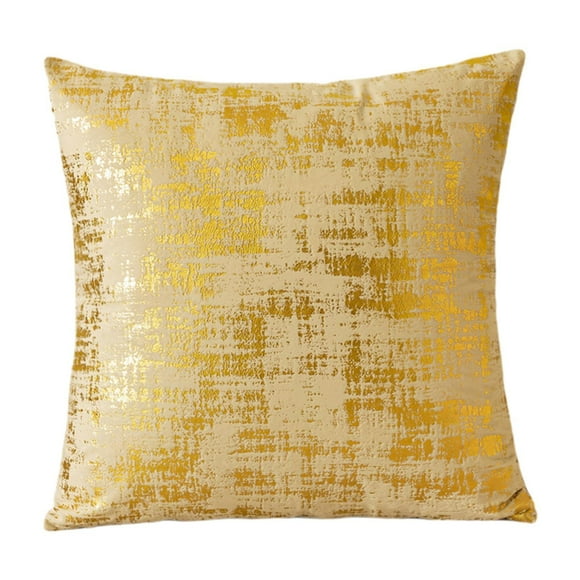 Funda de almohada decorativa, funda de cojín cuadrada, funda de cojín para sofá, funda de cojín moderna para inauguración de la casa. Amarillo