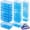 Blue, variant on Rectangular Organizer Bins for Beads Jewelry Findings, Clear, 28Pcs