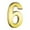 Number 6, variant on 3 Inch Gold Modern House Numbers Mailbox Numbers 0-9 Self-Adhesive Street Door Home Address Metal Numbers for Outside Or Inside Signs Easy Install, Must Have Household Items