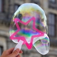 thumbnail image 2 of OULII 9 Piece Colorful Wand Set for Kids Bubbles Maker Outdoor Party Favors Large Assorted Blow Safe Durable Easy to Use for Children Adults Outdoor Activities, 2 of 4