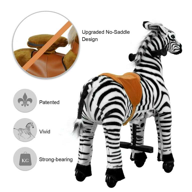 Riding zebra cheap toy