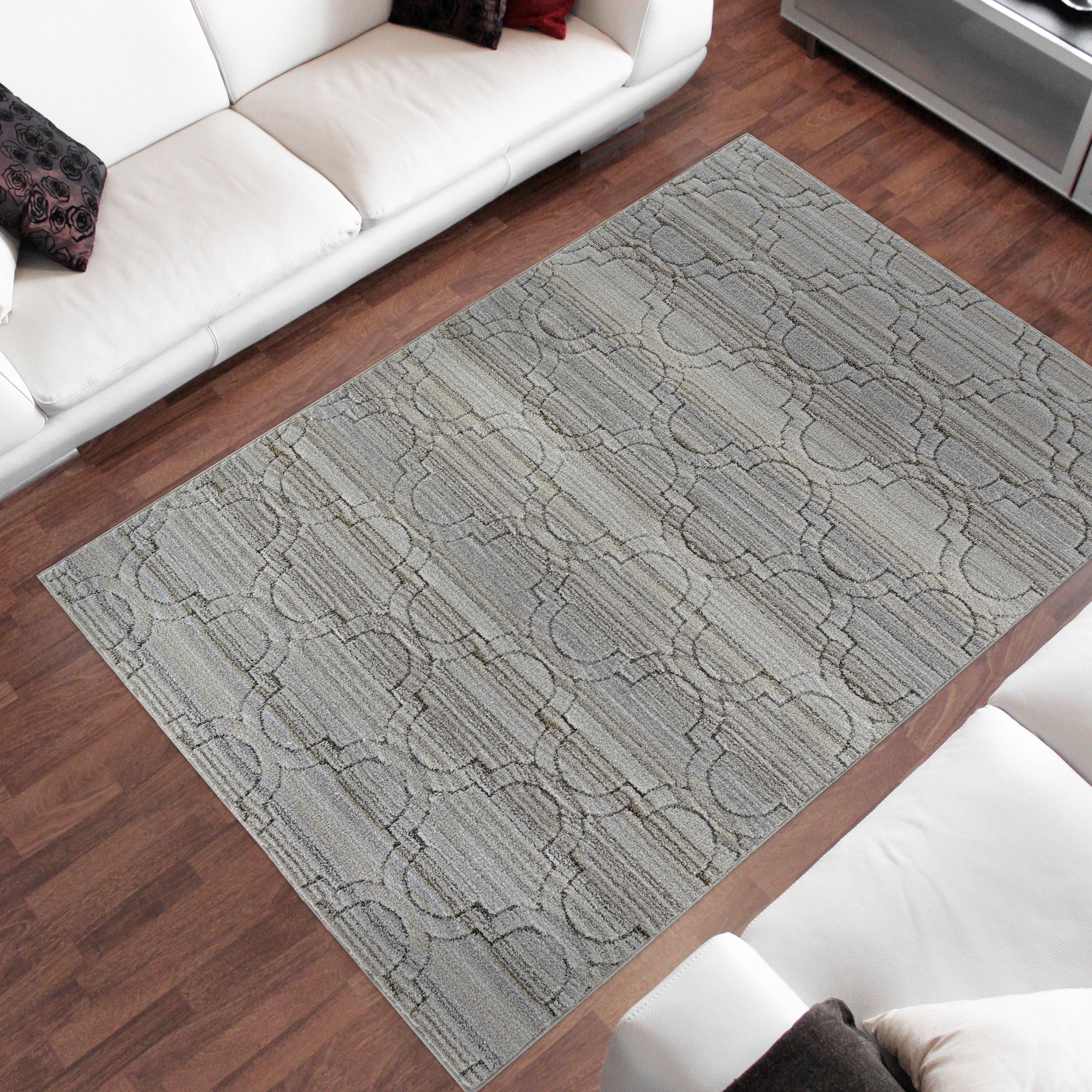 Garland Rug Studio Plush Silhouette Earth Tone Indoor Area Rug, 5' x 7'