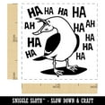 thumbnail image 2 of Seagull Laughing Out Loud Self-Inking Rubber Stamp Ink Stamper - Blue Ink - Small 1 Inch, 2 of 7