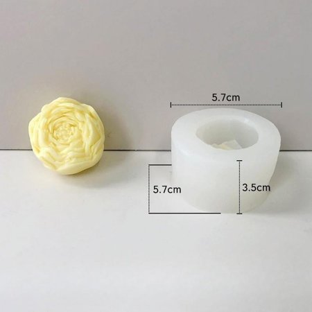 3D Flower Aromatherapy Candle Silicone Mold DIY Homemade Flowers Ice Epoxy Resin Mould Mousse Cake Decoration Baking Molds