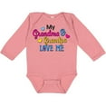 thumbnail image 3 of Inktastic My Grandma and Grandpa Love Me with Hearts Boys or Girls Long Sleeve Baby Bodysuit, 3 of 5