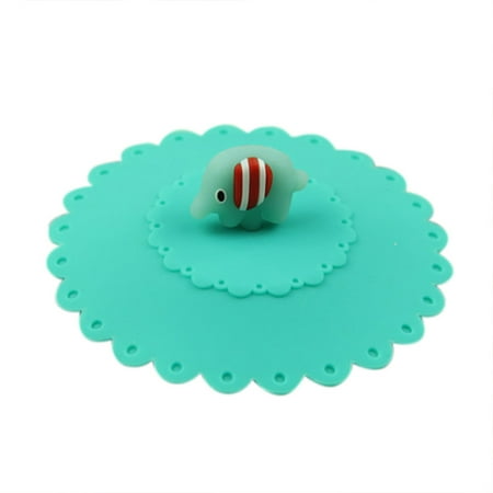 

Hot Cute Elephant Dust Reusable Silicone Cover Cup DIY Free Splicing Cups