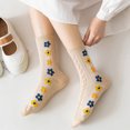thumbnail image 3 of HUPOM 1 Pair Socks for Women Summer Clearance Fashion Crew Soft Tube Socks Khaki Size 235-260, 3 of 4