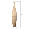 thumbnail image 2 of DTX Intl. 35” Tall Handcrafted Natural Bamboo Bottle Floor Vase, 2 of 7