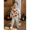 thumbnail image 6 of BemeyourBBs Baby Boy Girl Halloween Sweater Pumpkin/Ghost Long Sleeve Knit Tops, 6 of 9