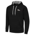 thumbnail image 2 of Men's Antigua Black Denver Broncos Brushed Carbon Victory Pullover Hoodie, 2 of 4