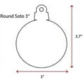 thumbnail image 2 of 25 Units Acrylic Christmas Ornaments Blanks Round SOTO 1/8" Thick – Clear or Solid Color – (Size 3") Made in USA, 2 of 5