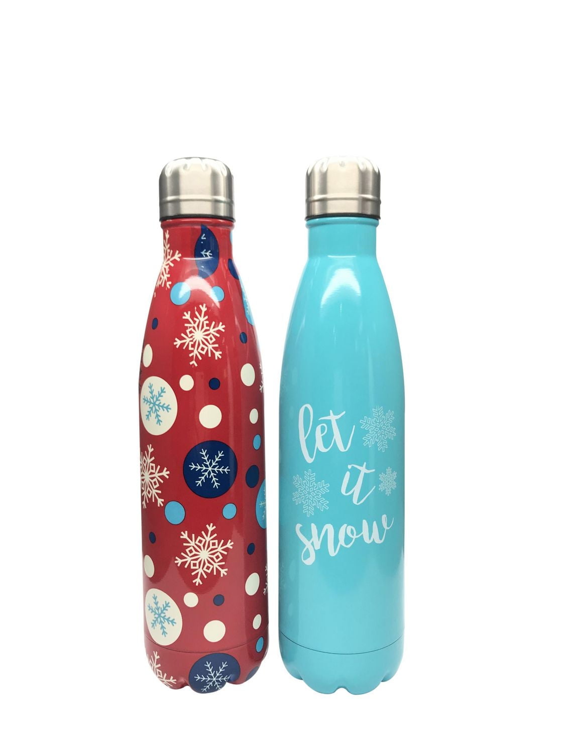 Holiday Time PACK OF 2 DOUBLE WALL WATER BOTTLE