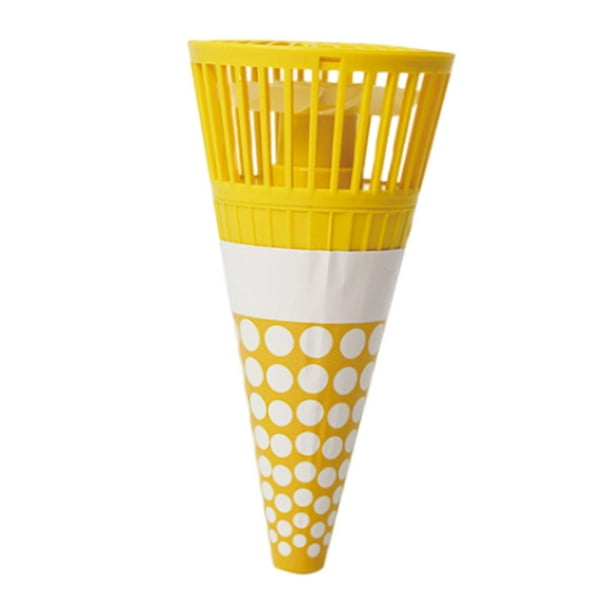 Ventilador de cuello encantador, recargable, manos libres, forma de helado, pequeño y silencioso, personal. Amarillo